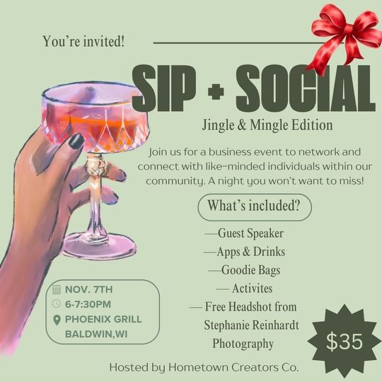 Sip + Social: Jingle & Mingle Edition