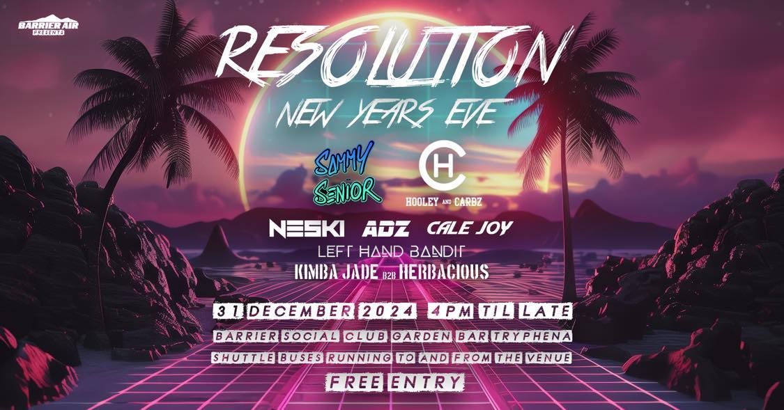 RESOLUTION NEW YEARS EVE 