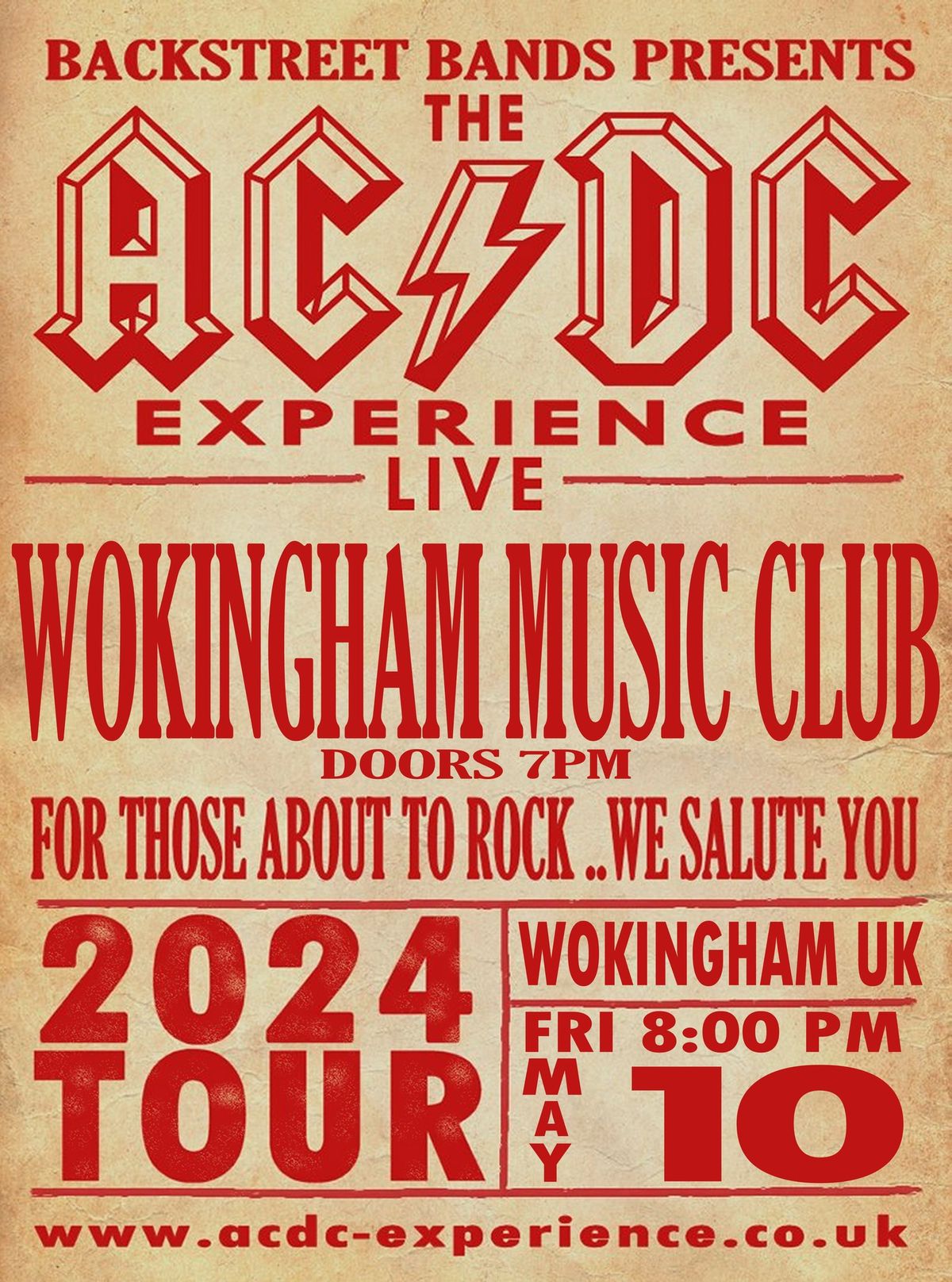 The AC\/DC Experience - Wokingham Music Club - Wokingham