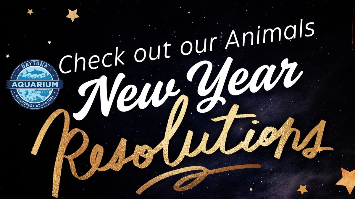 Check out the Daytona Aquarium and Rainforest Adventure's Animals New Year Resolutions!