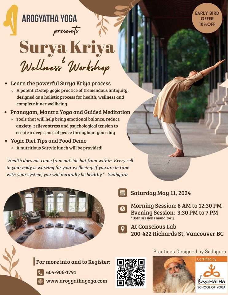 Surya Kriya and Wellness Workshop