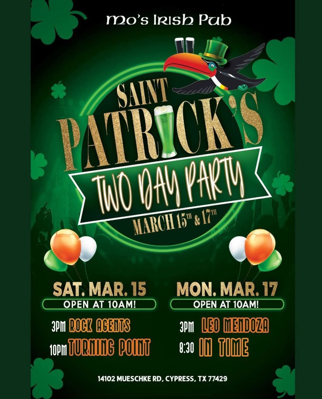 St. Patty's at Mo's Irish Pub - Cypress