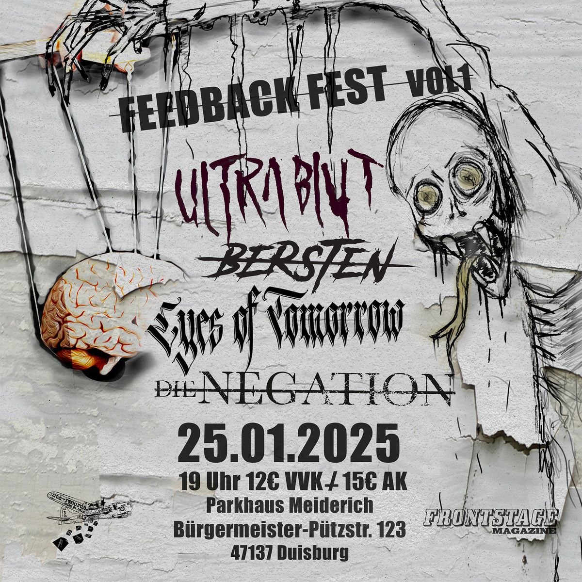 FEEDBACK FEST VOLUME 1 \/\/ ULTRABLUT + BERSTEN + DIE NEGATION + EYES OF TOMORROW