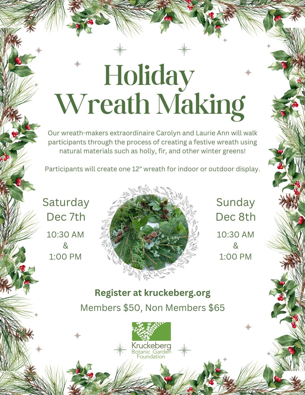 Holiday Wreath Making