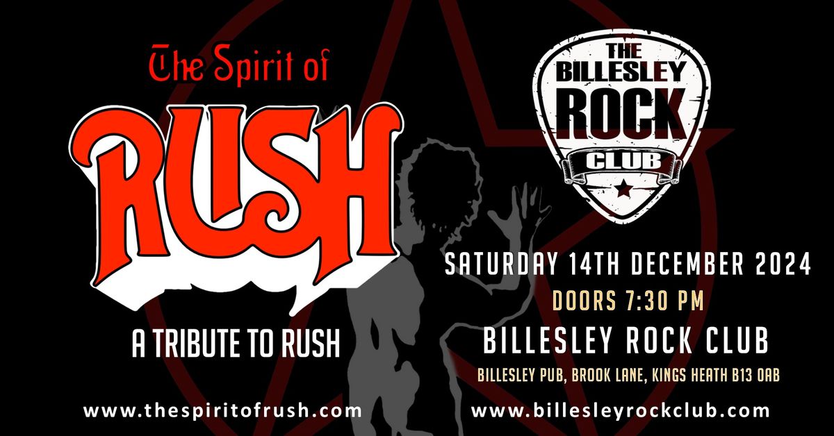 The Spirit of Rush | The Billesley Rock Club