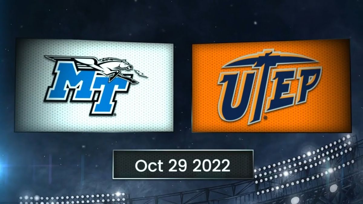 Middle Tennessee State Blue Raiders vs. UTEP Miners