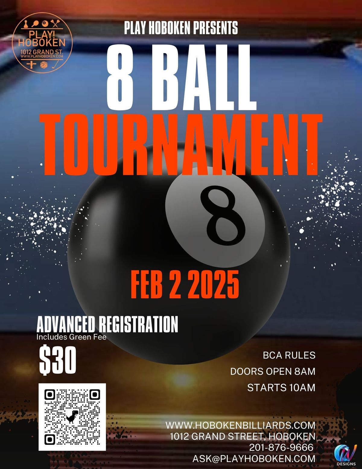 Pool Tournament! w\/ Cash Prizes