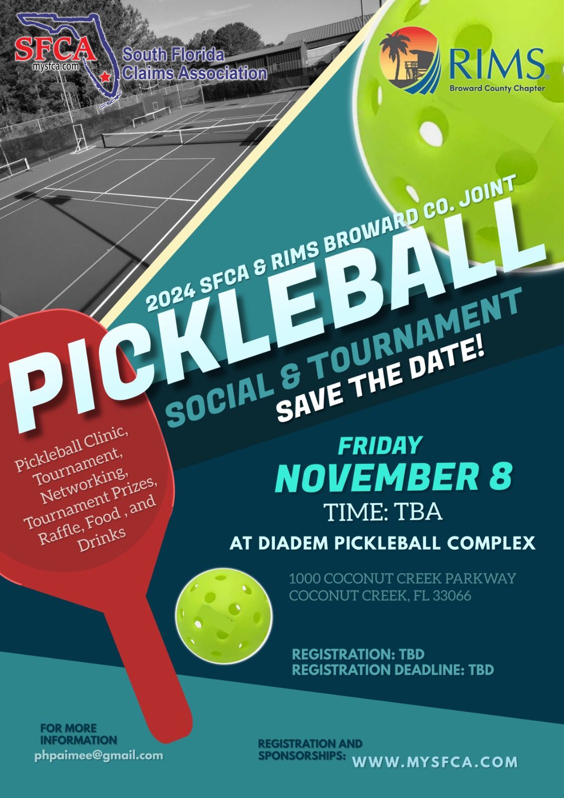 South Florida Claims Association's First Annual Pickleball Social & Tournament