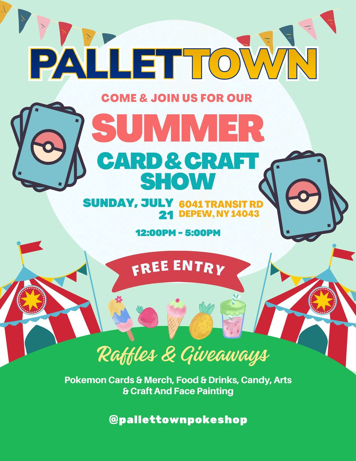 Pallet Town Pokemon Card & Craft Show