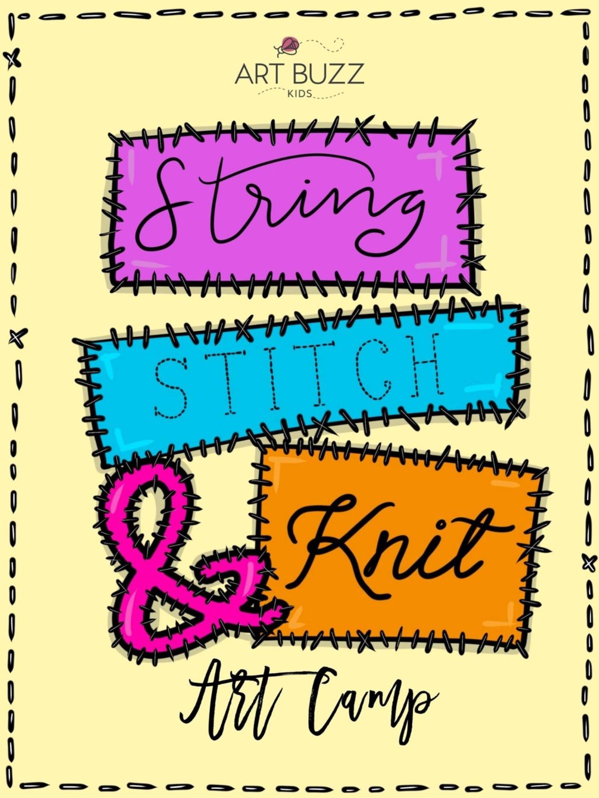 3-Day Summer Art Camp in Montclair - String, Stitch and Knit - Ages 8+