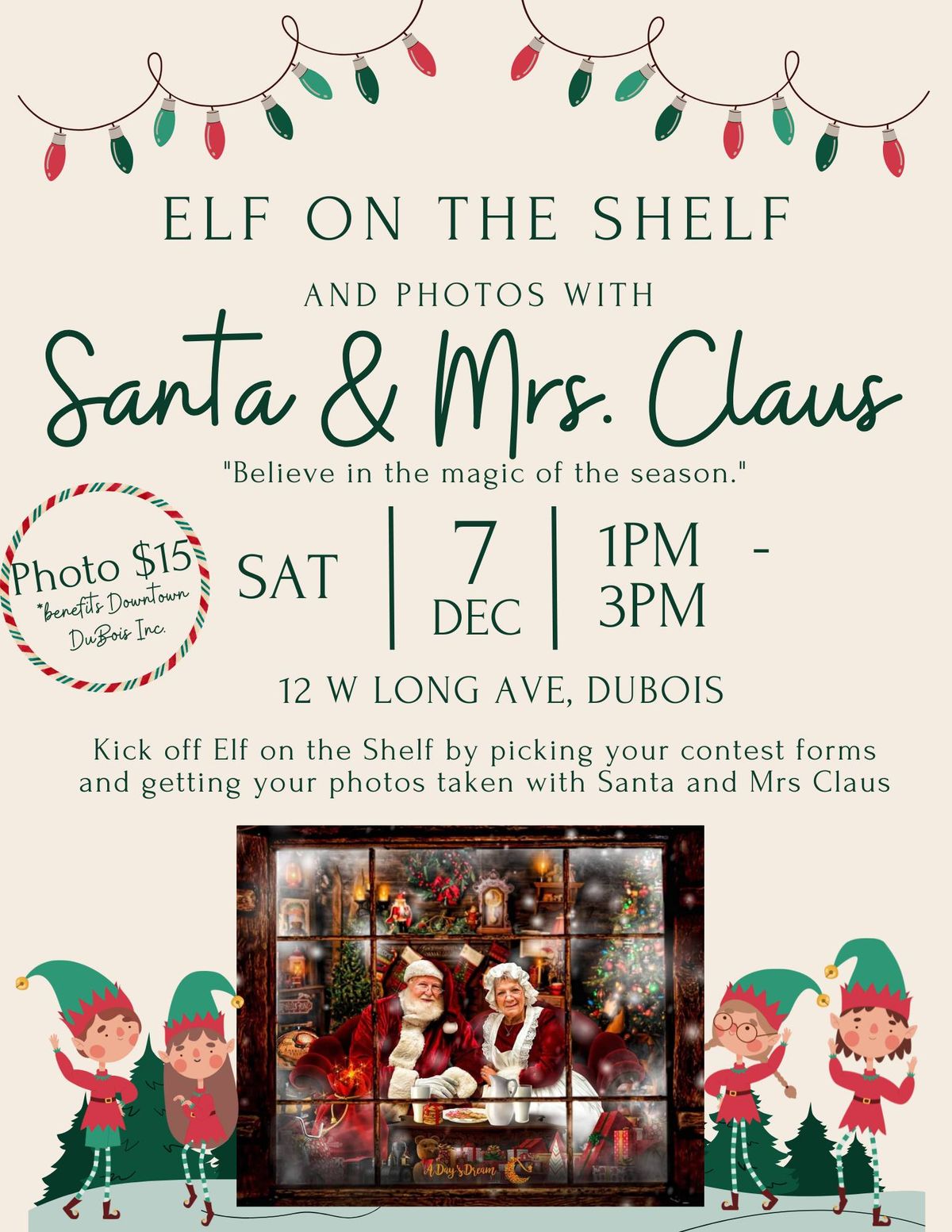 Elf on the Shelf & Photos with Santa & Mrs. Claus