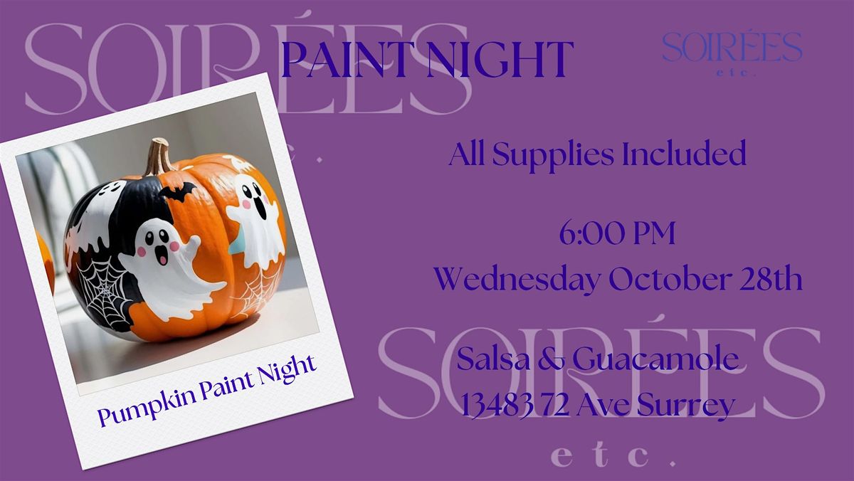 Halloween Pumpkin Night Paint Night at Salsa & Guacamole