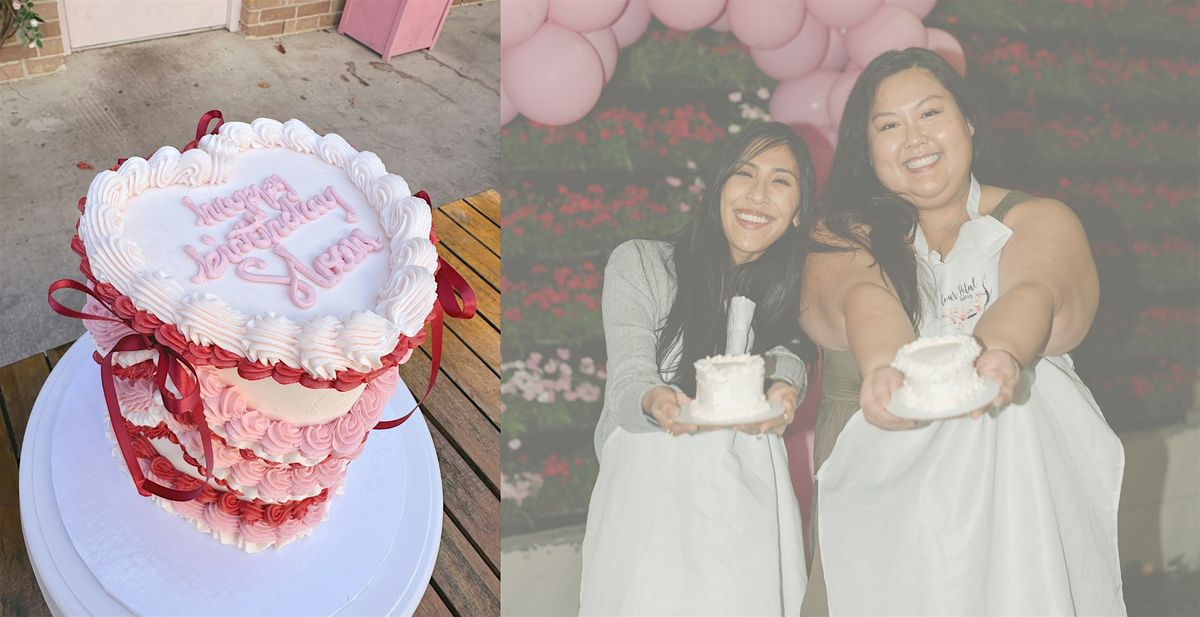 Cake Decorating Class with Wine + Charcuterie in Austin