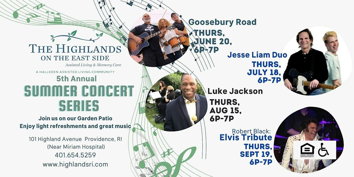 FREE Event - Highlands Summer Concert Series Featuring Luke Jackson 08.15