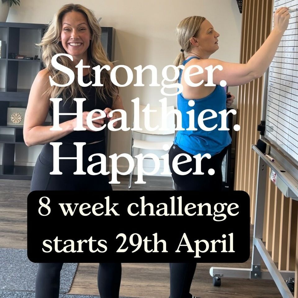 8 week challenge stronger. healthier. happier.