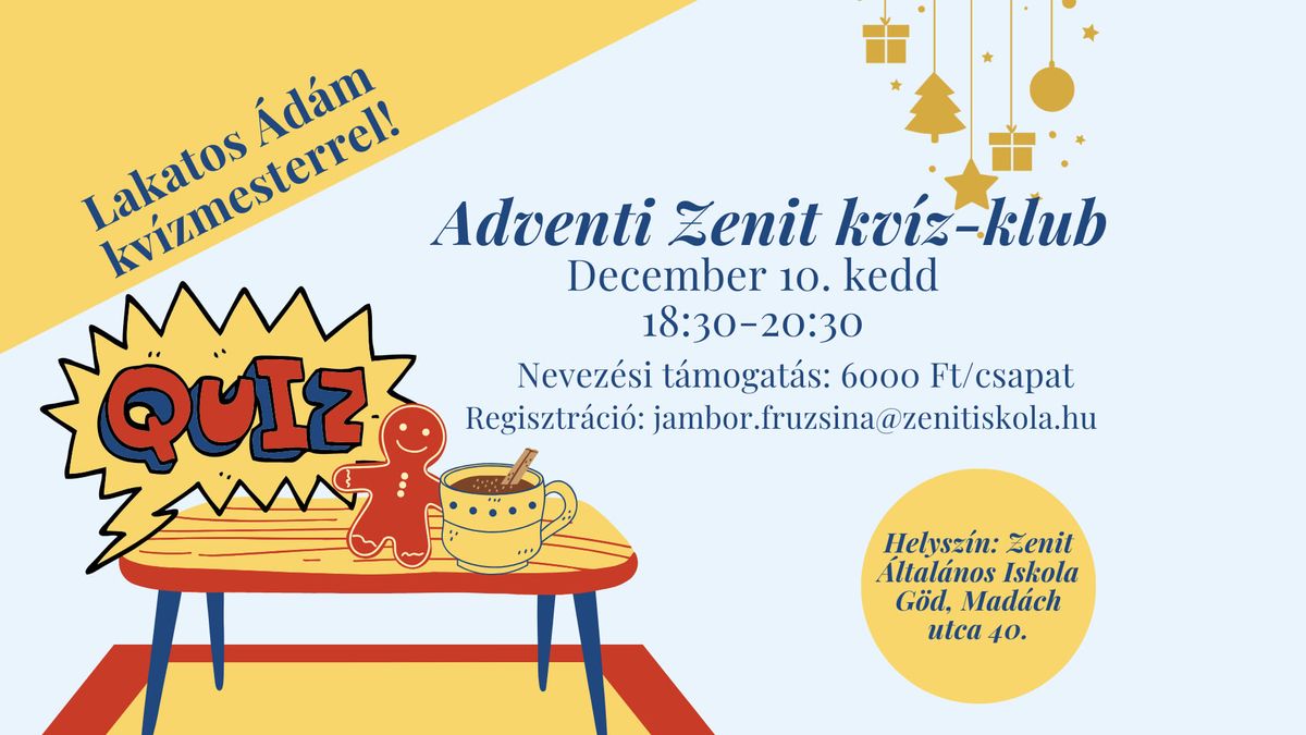 Adventi Zenit kv\u00edz