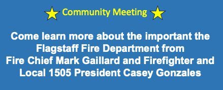 Community Meeting - Presentation by Flag Fire Chief and Union Local 1505 President