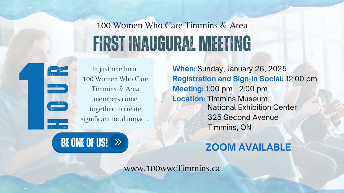 100 Women Who Care Timmins & Area - First Inaugural Meeting