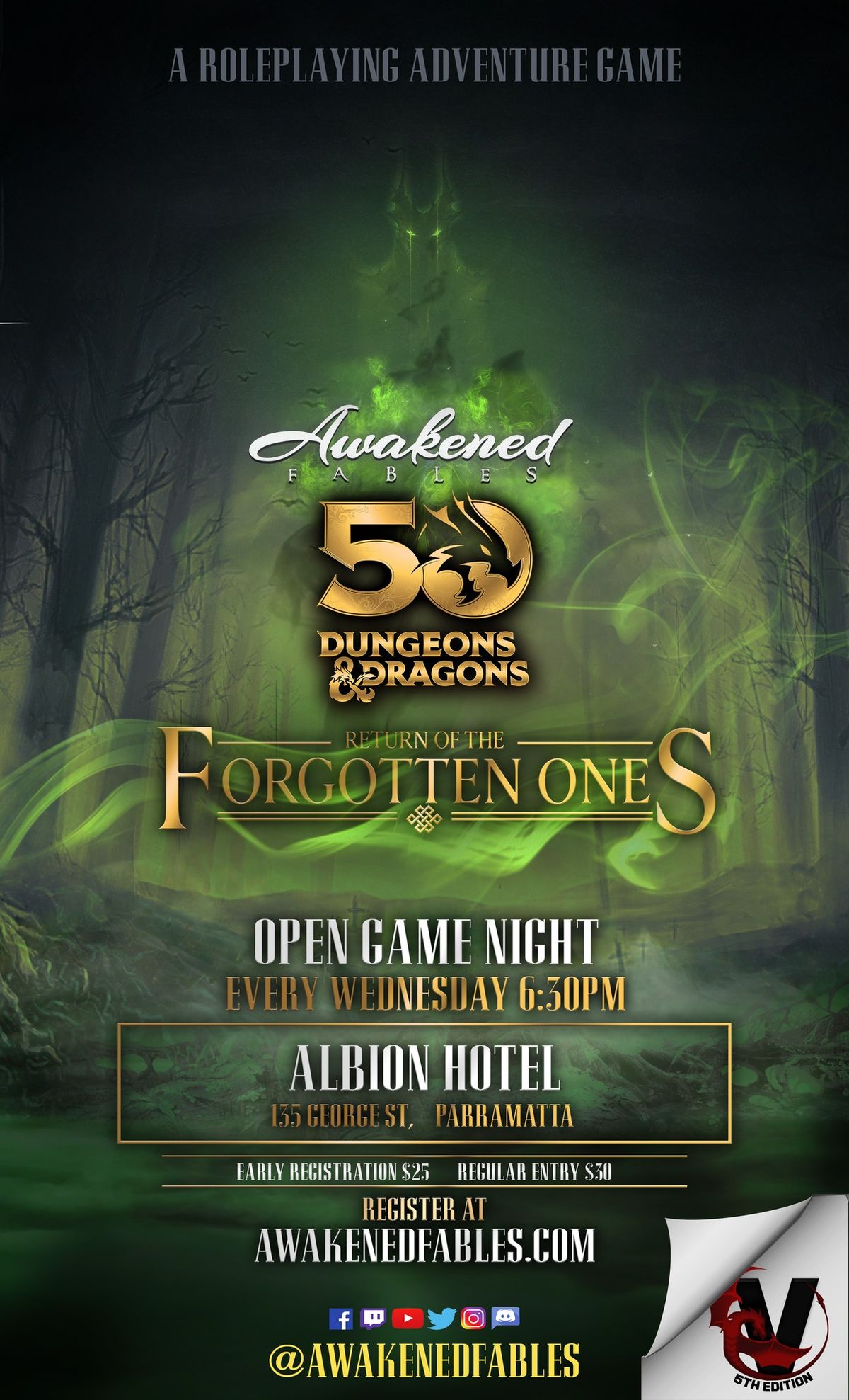 Awakened Fables: Return of the Forgotten Ones (S8) - PARRAMATTA