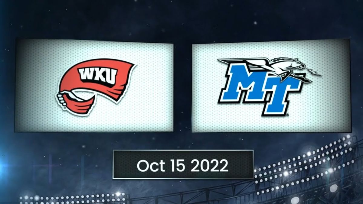 Middle Tennessee State Blue Raiders vs. Western Kentucky Hilltoppers