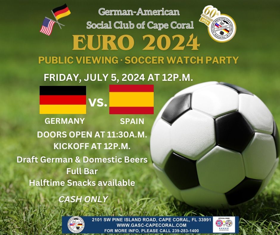 Soccer Watch Party - Germany vs. Spain 