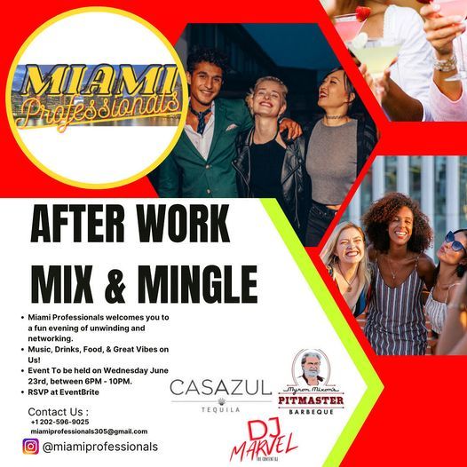 After Work Mix and Mingle - Miami Professionals