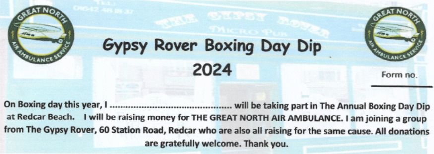 BOXING DAY DIP 2024 (Gypsy Rover for GNAA)