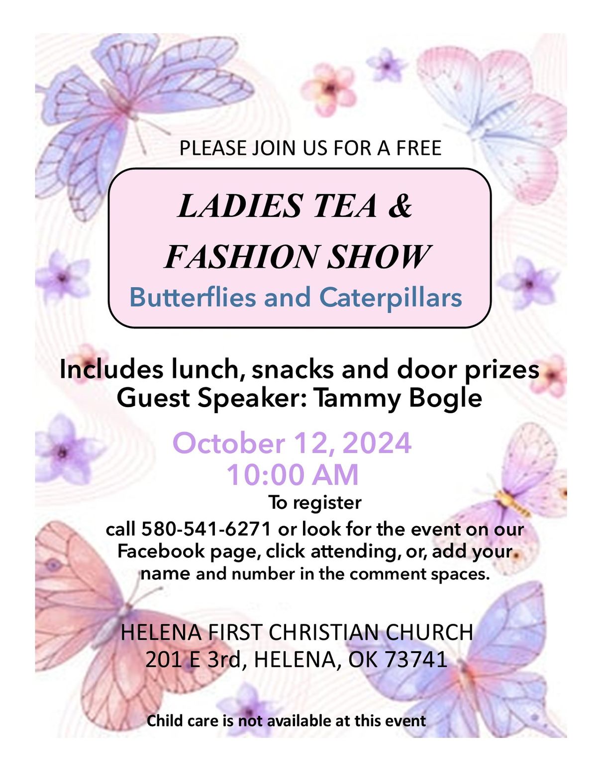 Ladies Tea and Fashion Show