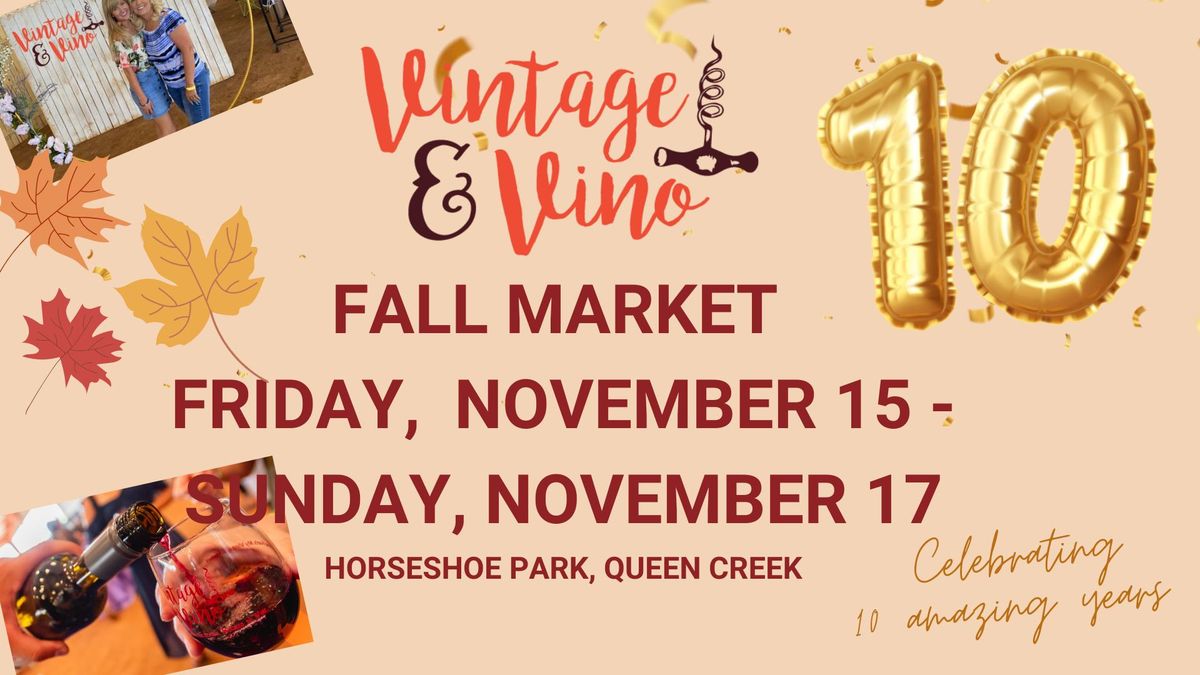 Fall Vintage & Vino Market 