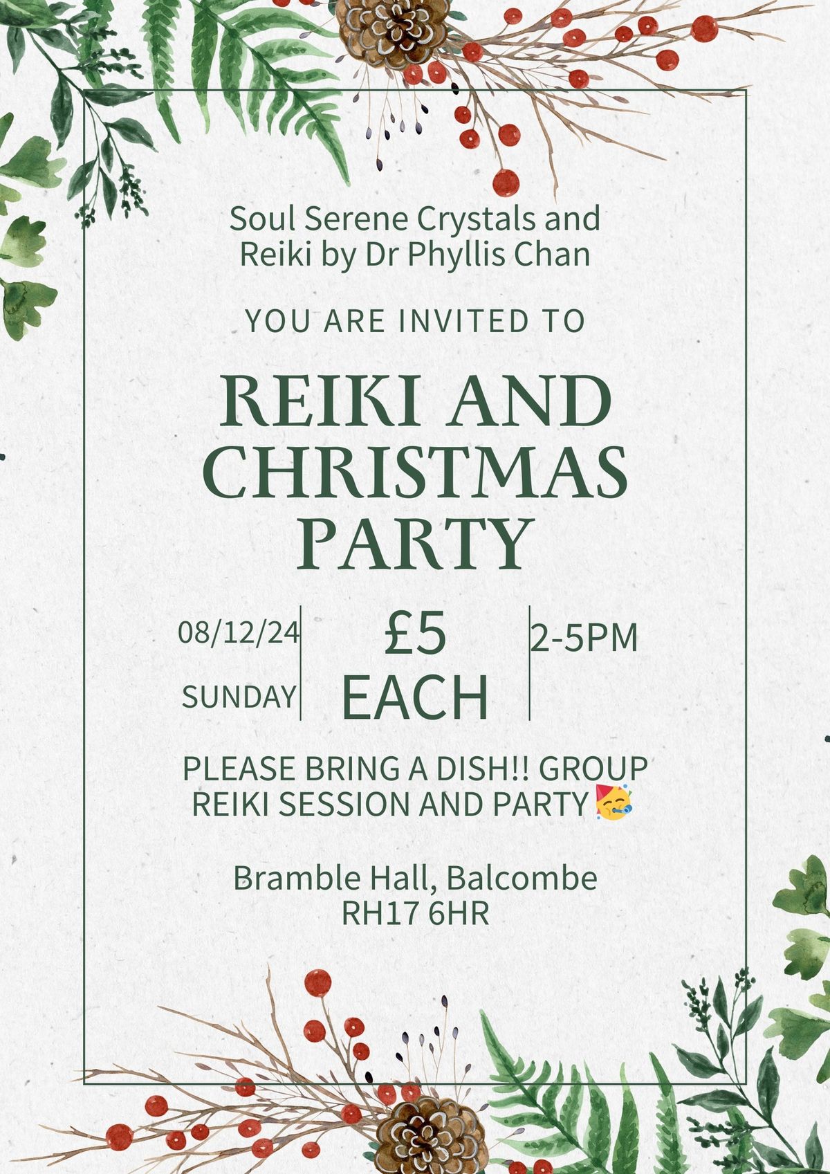 Reiki and Christmas party 