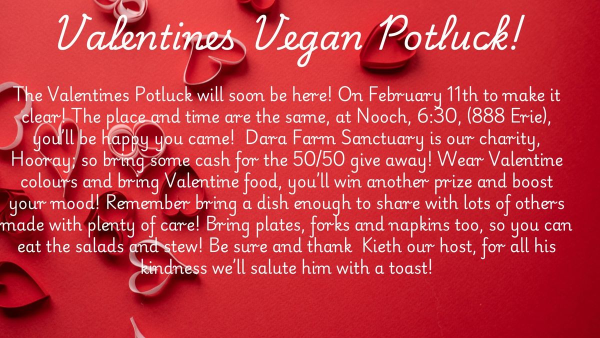 Valentine's Vegan Potluck