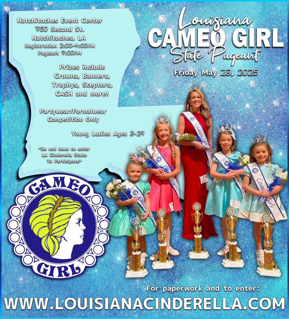 Louisiana Cameo Girl State Pageant 2025