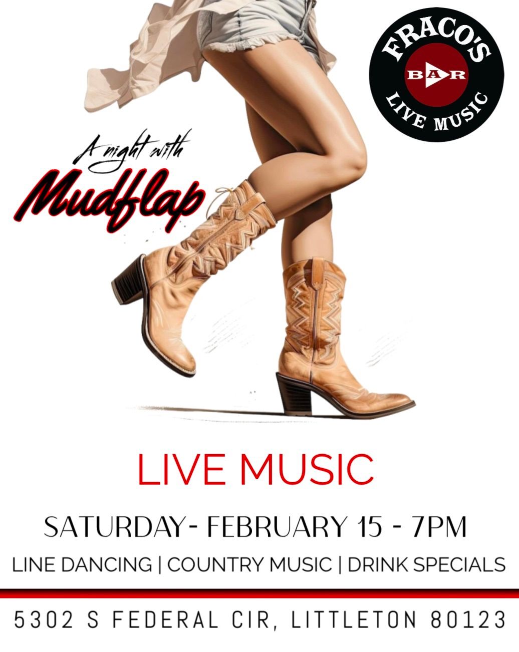 STOMP! A night of country w\/ Mudflap 