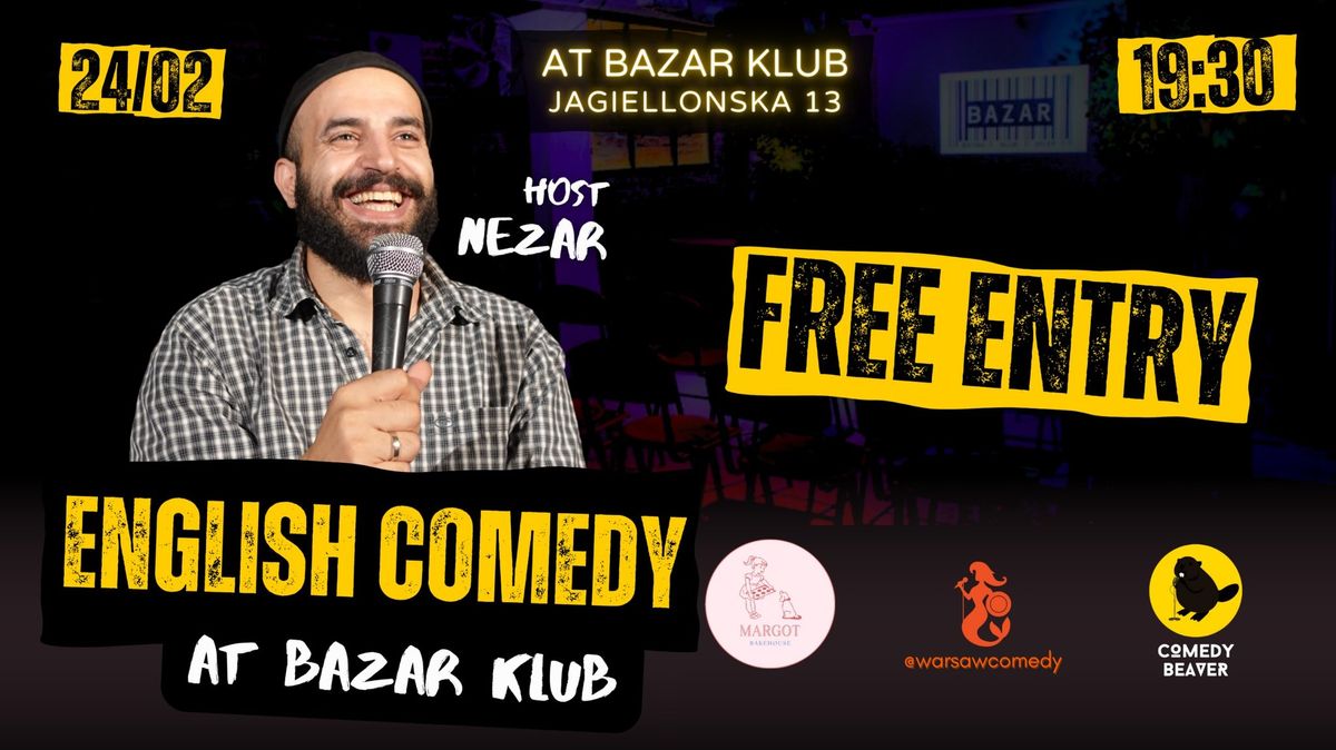 Nezar hosts February FREE English Stand-up Comedy Night