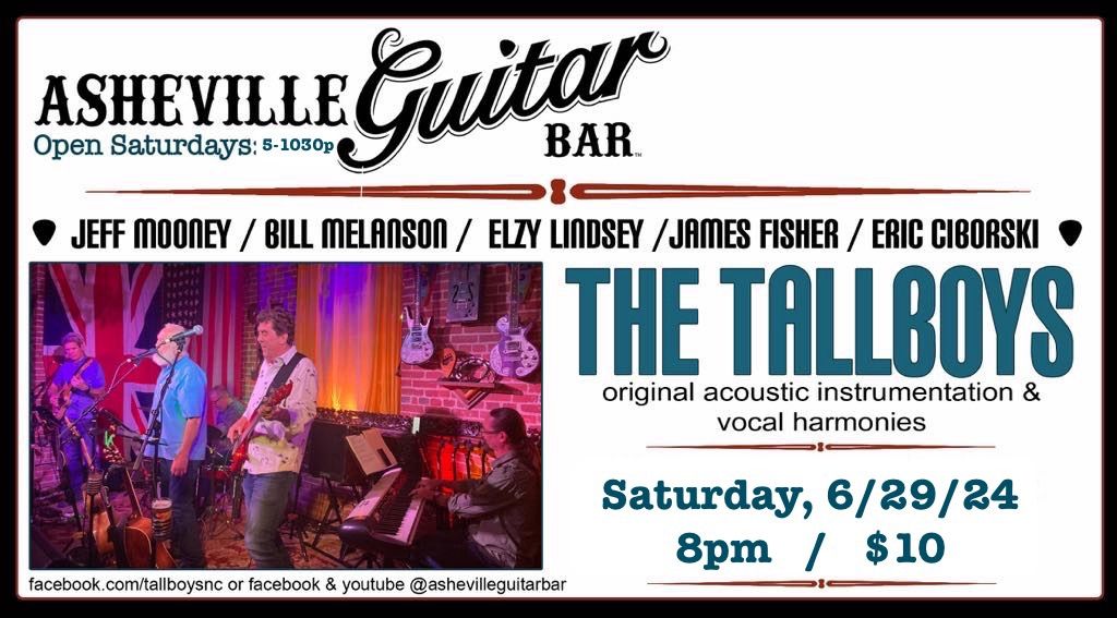 Tallboys at Asheville Guitar Bar, Sat June 29!