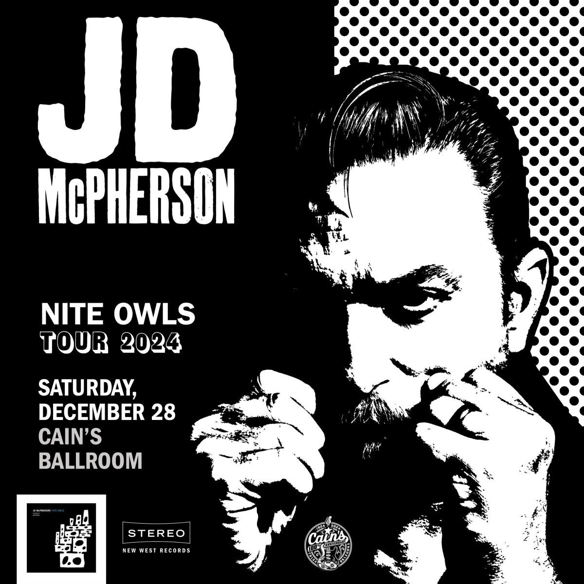 JD McPherson at Cains Ballroom