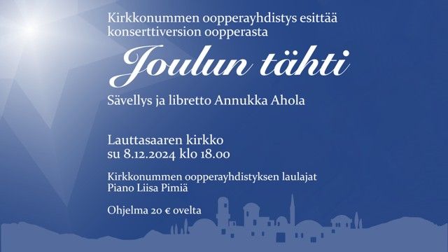 Joulun t\u00e4hti konserttina