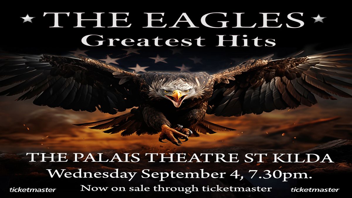 PALAIS THEATRE ST KILDA - Wednesday September 4, 7.30pm. 