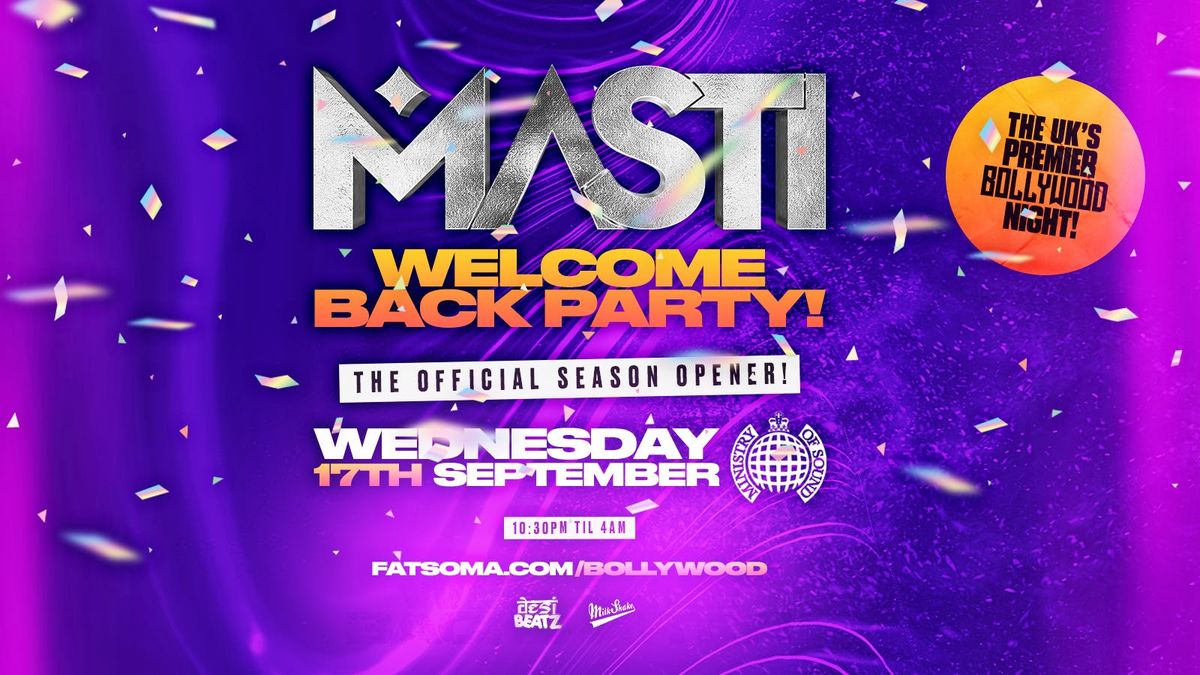 KCL India Society Presents MASTI : WELCOME BACK PARTY! | 17.09.2025