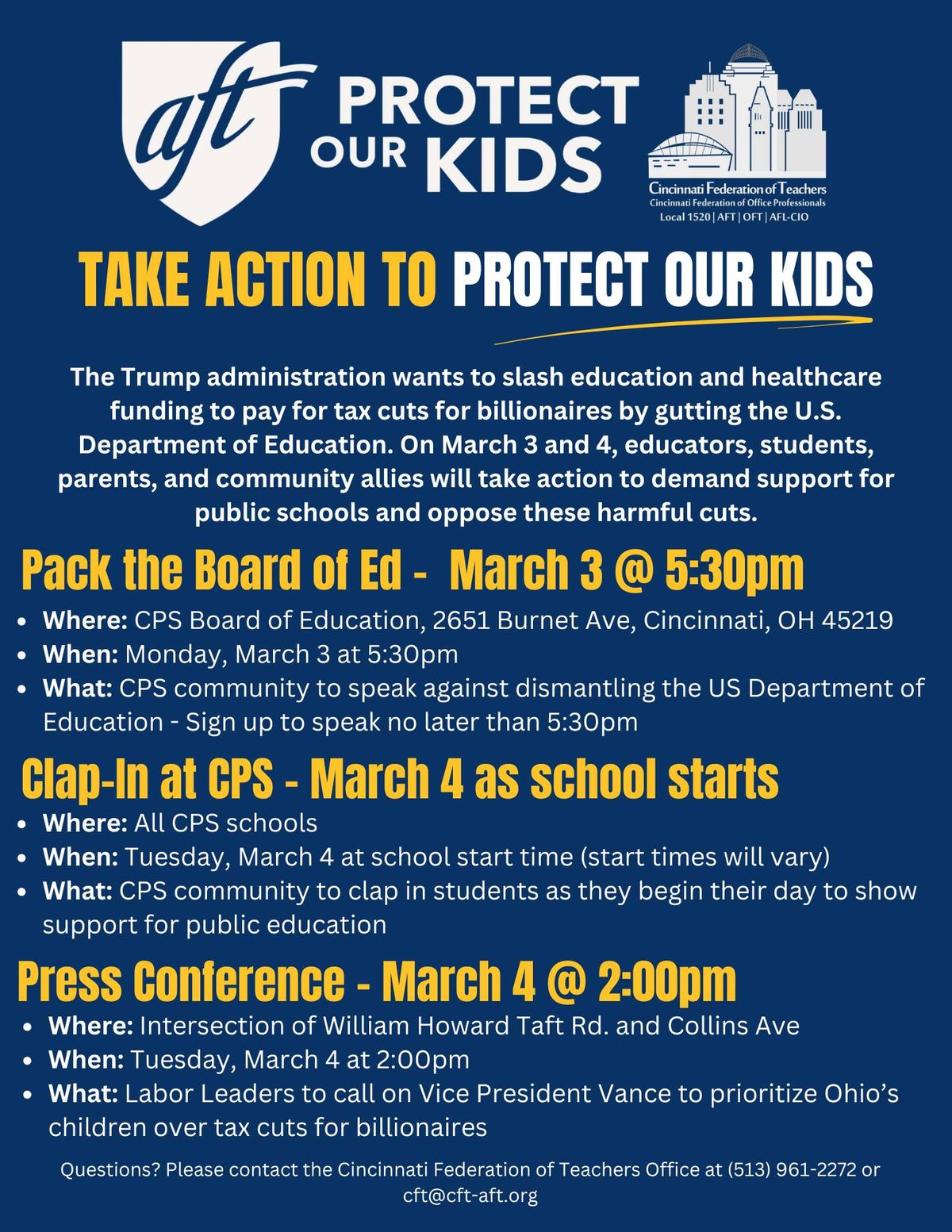 Protect Our Kids! Pack the Board, Clap In, and Press Conference!