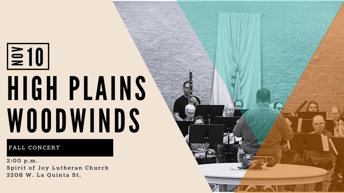 High Plains Woodwinds Fall Concert