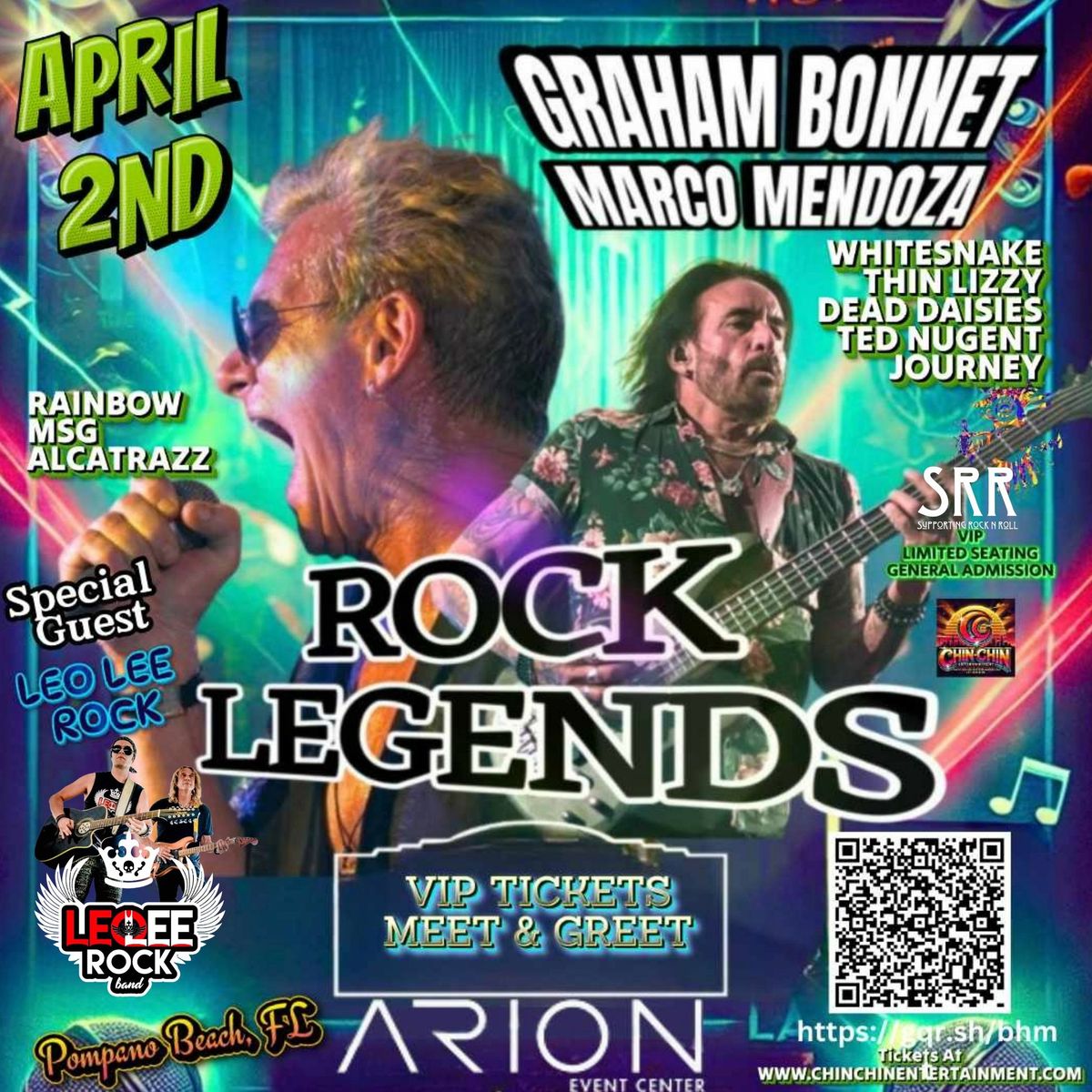 Rock Legends Graham Bonnet & Marco Mendoza Special Guest Leo Lee Rock 