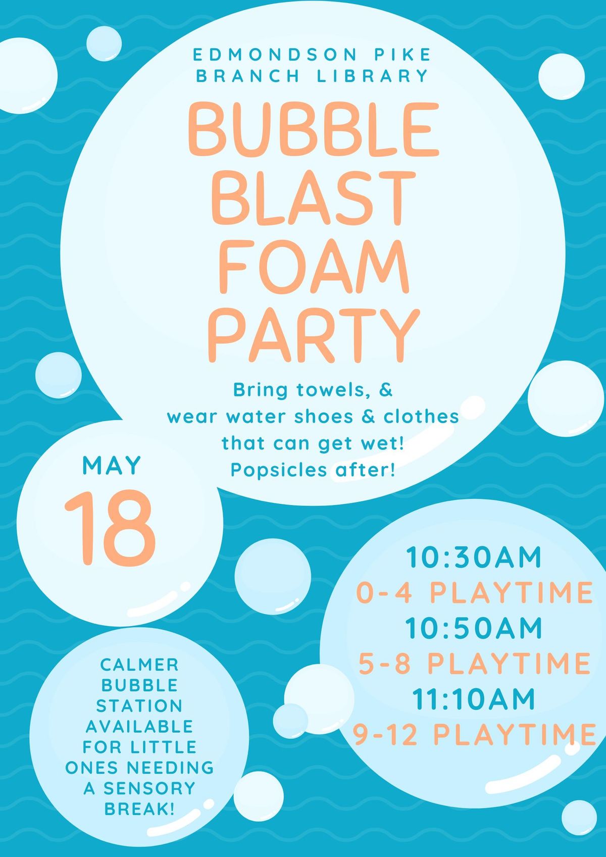 Bubble Blast Foam Party