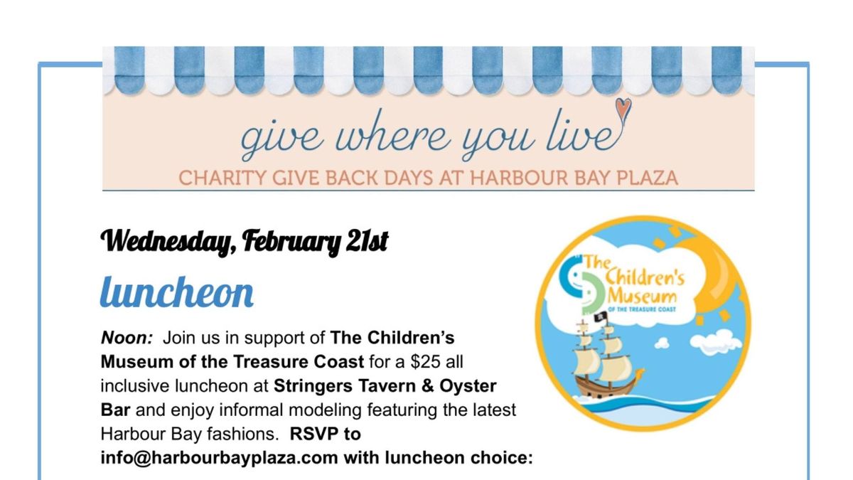 Give Back Luncheon- Hosted by Harbour Bay Plaza