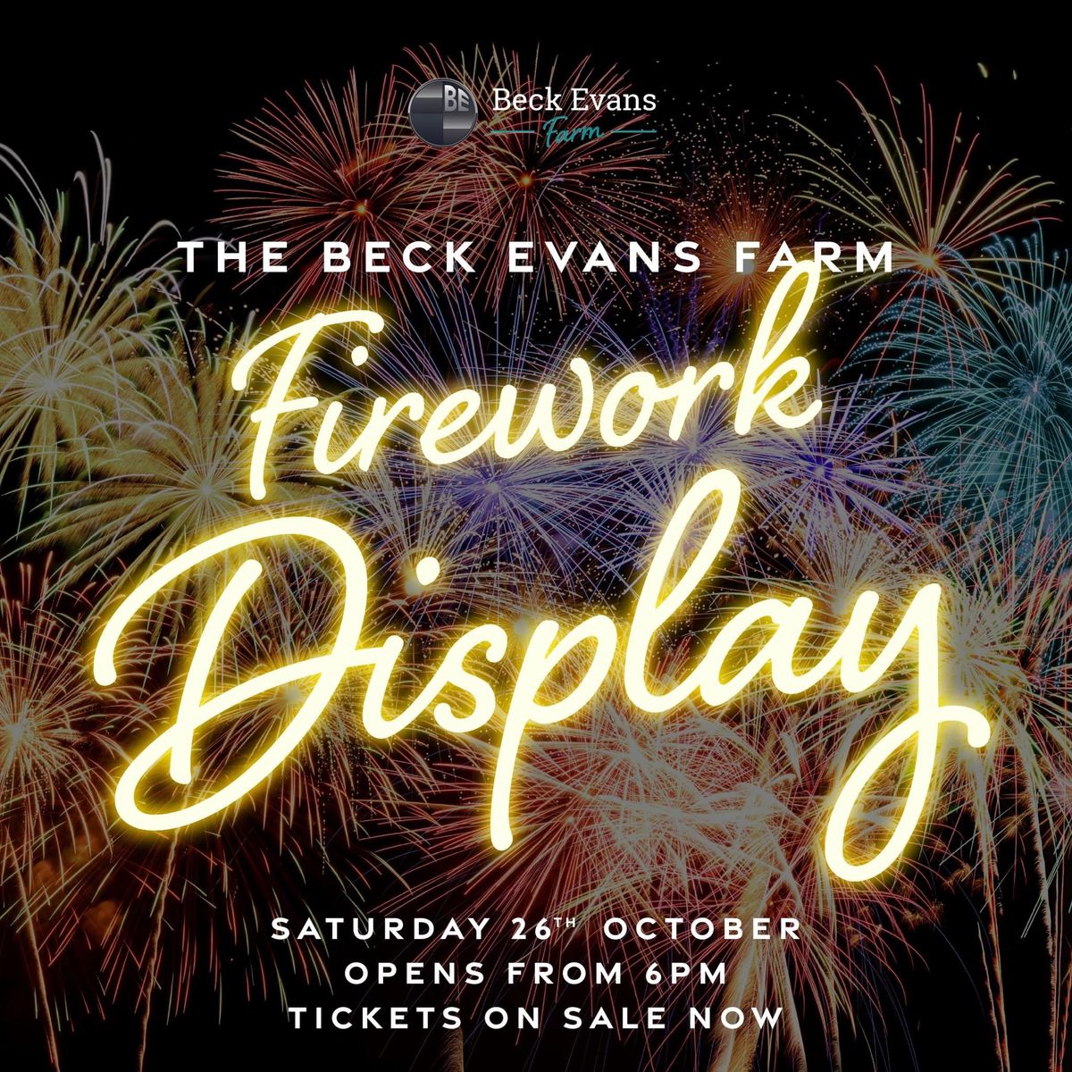 Beck Evans Farm- Firework Display 