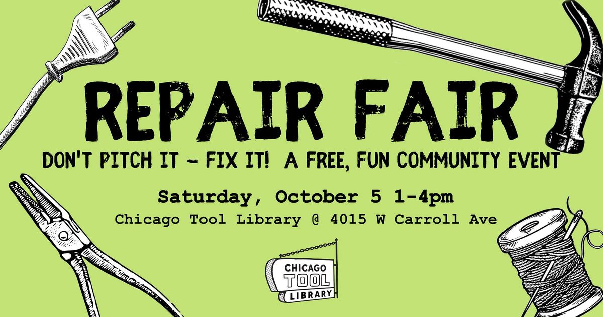 Repair Fair with The Chicago Tool Library