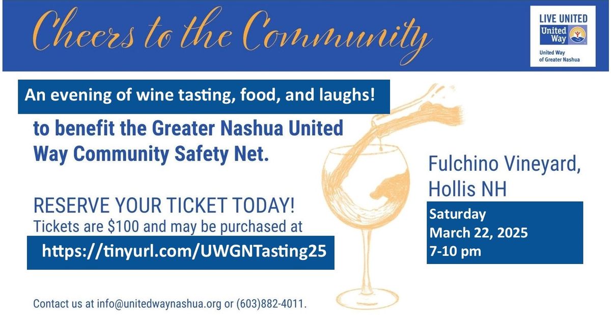 Cheers to the Community Wine Tasting 