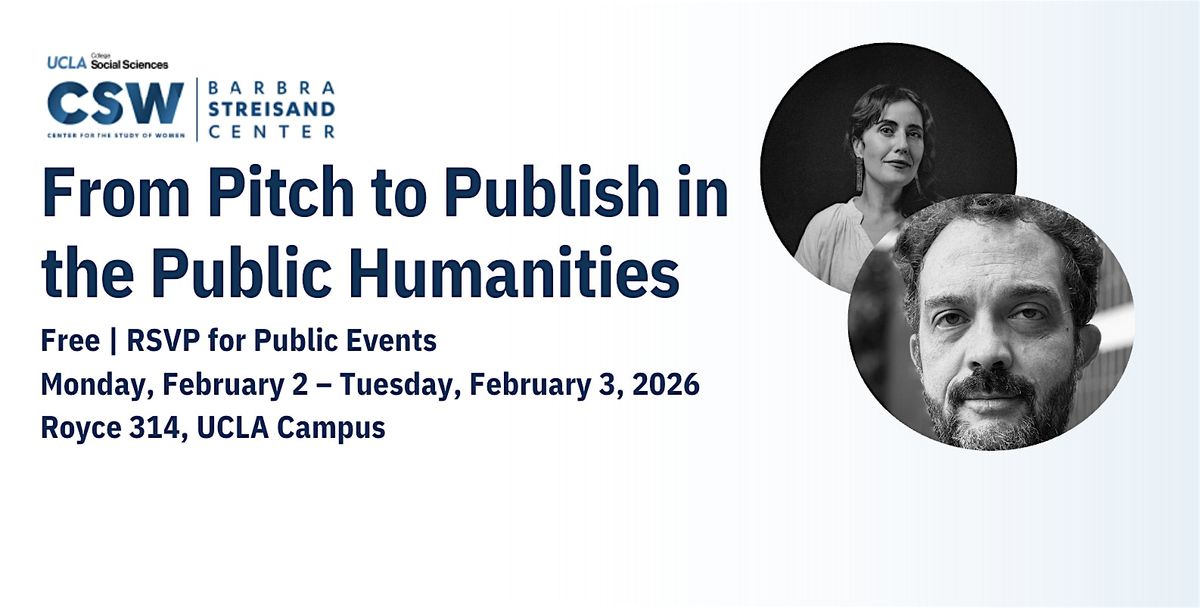 From Pitch to Publish in the Public Humanities