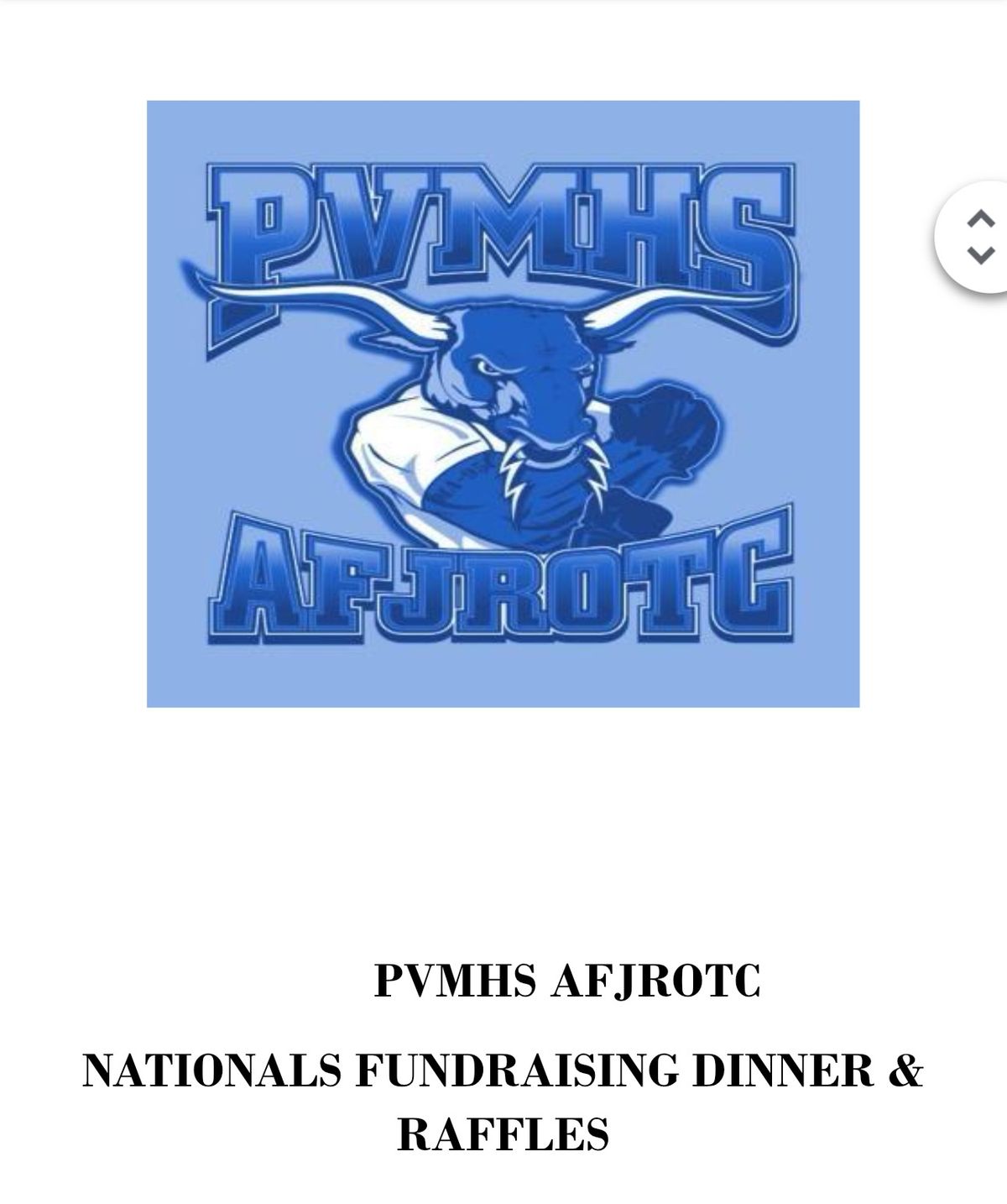 3rd Annual PVMHS AFJROTC Fundraiser dinner 