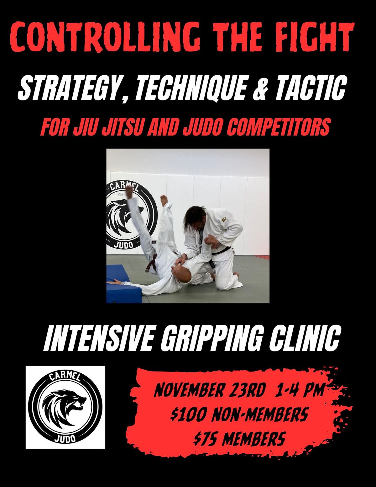 Controlling The Fight: Intensive Gripping Seminar w\/ Sensei Jordan